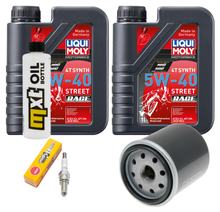 Paquete de inspección 2L 5W-40 + filtro de aceite + 1x bujía para Aprilia SR Max 300 ccm