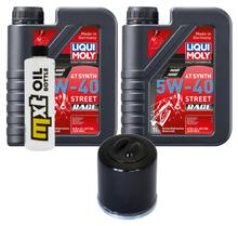 Paquete de inspección 2L 5W-40 + filtro de aceite + 1x bujía para Aprilia SR Max 300 ccm