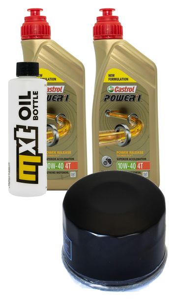 Inspektionspaket 2L 10W-40 + Ölfilter + 1x Zündkerze für Aprilia Atlantic 500 ccm