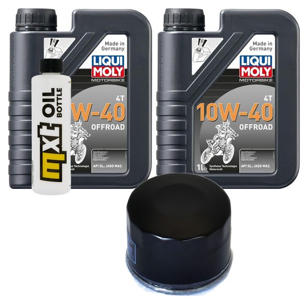 Pacchetto di ispezione 2L 10W-40 + filtro olio + 1x candela per Aprilia Atlantic 500 ccm