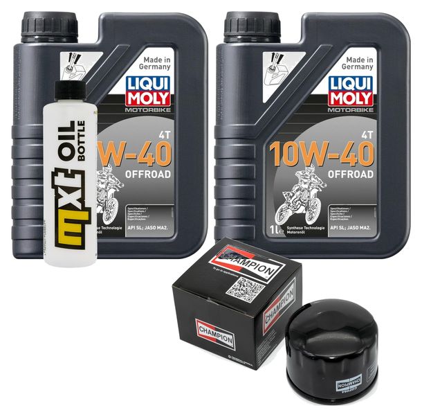 Inspektionspaket 2L 10W-40 + Ölfilter + 1x Zündkerze für Aprilia Atlantic 500 ccm