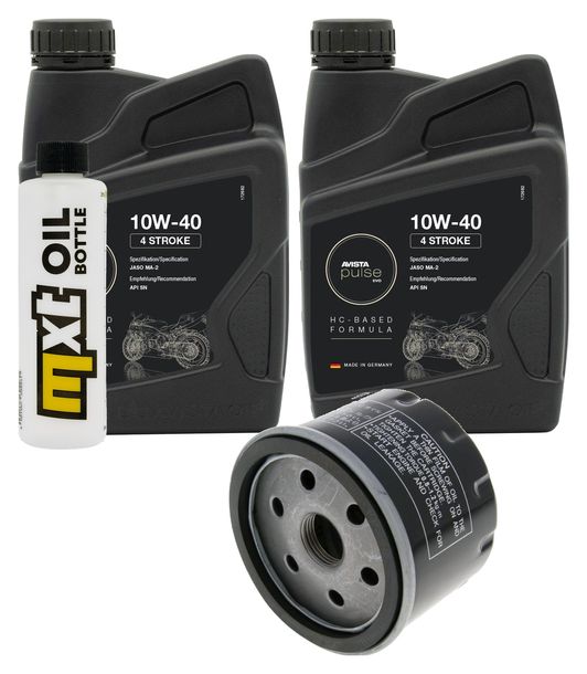 Inspection package 2L 10W-40 + oil filter + 1x spark plug for Aprilia Atlantic 500 ccm