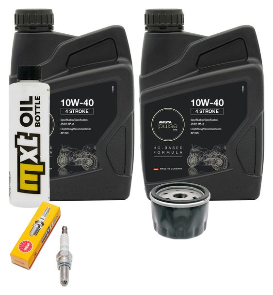 Inspektionspaket 2L 10W-40 + Ölfilter + 1x Zündkerze für Aprilia Atlantic 500 ccm