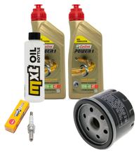 Paquete de inspección 2L 10W-40 + filtro de aceite + 1x bujía para Aprilia Atlantic 500 ccm