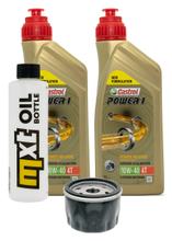 Paquete de inspección 2L 10W-40 + filtro de aceite + 1x bujía para Aprilia Atlantic 500 ccm