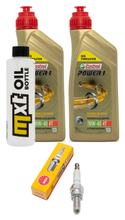 Paquete de inspección 2L 10W-40 + filtro de aceite + 1x bujía para Aprilia Atlantic 500 ccm