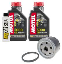 Paquete de inspección 2L 10W-40 + filtro de aceite + 1x bujía para Aprilia Atlantic 500 ccm