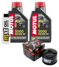 Paquete de inspección 2L 10W-40 + filtro de aceite + 1x bujía para Aprilia Atlantic 500 ccm