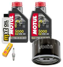 Paquete de inspección 2L 10W-40 + filtro de aceite + 1x bujía para Aprilia Atlantic 500 ccm