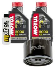 Paquete de inspección 2L 10W-40 + filtro de aceite + 1x bujía para Aprilia Atlantic 500 ccm