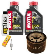Paquete de inspección 2L 10W-40 + filtro de aceite + 1x bujía para Aprilia Atlantic 500 ccm
