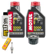 Inspectiepakket 2L 10W-40 + Oliefilter + 1x Bougie voor Aprilia Atlantic 500 ccm
