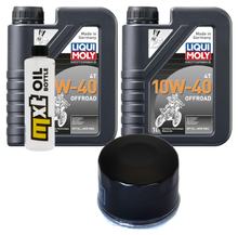 Paquete de inspección 2L 10W-40 + filtro de aceite + 1x bujía para Aprilia Atlantic 500 ccm
