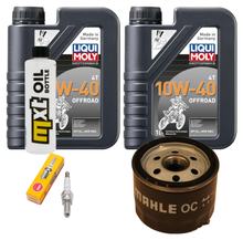 Paquete de inspección 2L 10W-40 + filtro de aceite + 1x bujía para Aprilia Atlantic 500 ccm