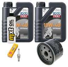 Paquete de inspección 2L 10W-40 + filtro de aceite + 1x bujía para Aprilia Atlantic 500 ccm