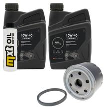 Paquete de inspección 2L 10W-40 + filtro de aceite + 1x bujía para Aprilia Atlantic 500 ccm