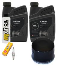 Paquete de inspección 2L 10W-40 + filtro de aceite + 1x bujía para Aprilia Atlantic 500 ccm