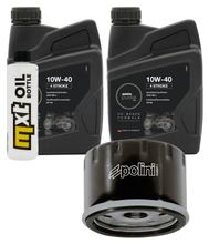 Paquete de inspección 2L 10W-40 + filtro de aceite + 1x bujía para Aprilia Atlantic 500 ccm