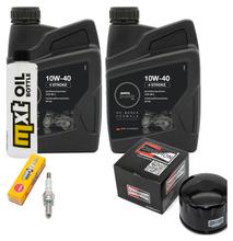 Paquete de inspección 2L 10W-40 + filtro de aceite + 1x bujía para Aprilia Atlantic 500 ccm
