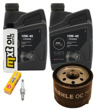 Paquete de inspección 2L 10W-40 + filtro de aceite + 1x bujía para Aprilia Atlantic 500 ccm