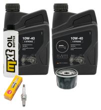 Inspection package 2L 10W-40 + oil filter + 1x spark plug for Aprilia Atlantic 500 ccm