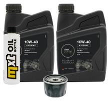 Paquete de inspección 2L 10W-40 + filtro de aceite + 1x bujía para Aprilia Atlantic 500 ccm