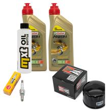 Paquete de inspección 2L 10W-40 + filtro de aceite + 1x bujía para Aprilia Atlantic 500 ccm