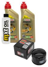 Paquete de inspección 2L 10W-40 + filtro de aceite + 1x bujía para Aprilia Atlantic 500 ccm
