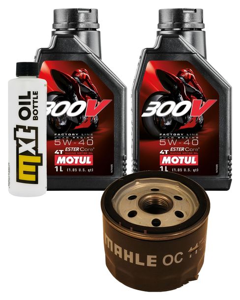 Inspektionspaket 2L 5W-40 + Ölfilter + 1x Zündkerze für Aprilia Scarabeo, Piaggio X9 500 ccm Bj. 2003 - 2006