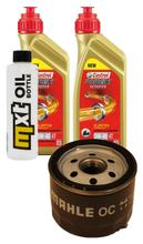 Paquete de inspección 2L 5W-40 + filtro de aceite + 1x bujía para Aprilia Scarabeo, Piaggio X9 500 ccm Año 2003 - 2006