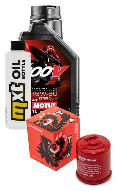 Pacchetto di ispezione 1L 15W-50 + filtro olio + 1x candela per Benelli Adiva 125 ccm