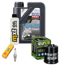 Inspektionspaket 1L 15W-50 + Ölfilter + 1x Zündkerze für Benelli Adiva 125 ccm