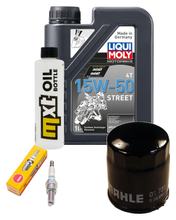 Paquete de inspección 1L 15W-50 + filtro de aceite + 1x bujía para Benelli Adiva 125 ccm