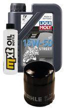 Inspektionspaket 1L 15W-50 + Ölfilter + 1x Zündkerze für Benelli Adiva 125 ccm