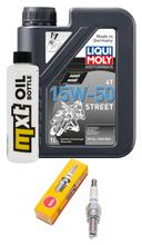 Inspektionspaket 1L 15W-50 + Ölfilter + 1x Zündkerze für Benelli Adiva 125 ccm