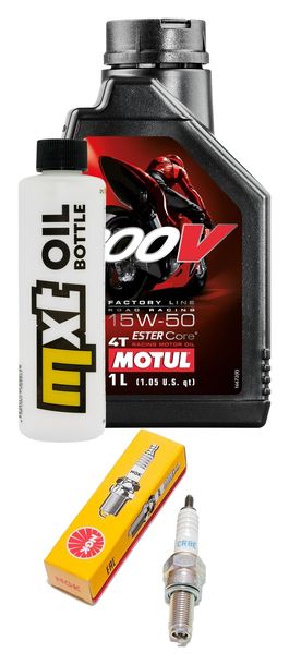 Inspektionspaket 1L 15W-50 + Ölfilter + 1x Zündkerze für Benelli Velvet 125 ccm