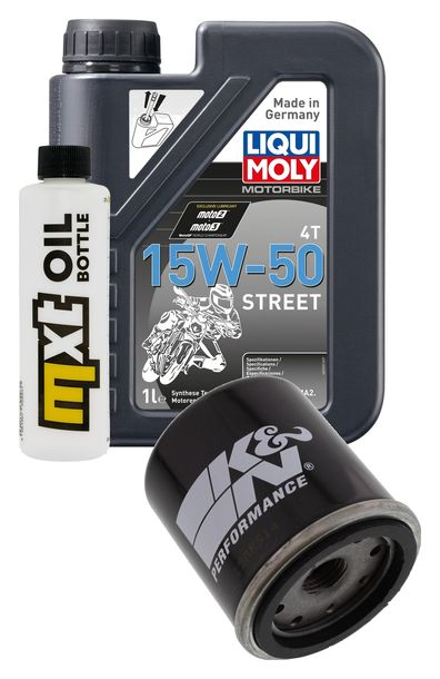 Pacchetto di ispezione 1L 15W-50 + filtro olio + 1x candela per Benelli Velvet 125 ccm