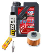 Kit d'inspection 1L 5W-40 + filtre à huile + 1x bougie pour BMW C1 125 ccm