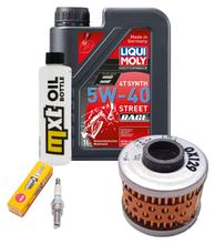 Inspektionspaket 1L 5W-40 + Ölfilter + 1x Zündkerze für BMW C1 125 ccm
