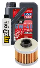 Inspektionspaket 1L 5W-40 + Ölfilter + 1x Zündkerze für BMW C1 125 ccm