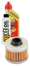 Inspektionspaket 1L 5W-40 + Ölfilter + 1x Zündkerze für BMW C1 125 ccm
