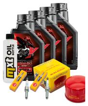 Paquete de inspección 4L 15W-50 + filtro de aceite + 2 bujías para BMW C Sport 600 ccm