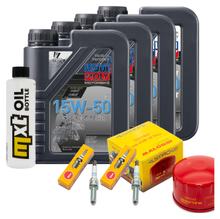 Inspektionspaket 4L 15W-50 + Ölfilter + 2x Zündkerze für BMW C Sport 600 ccm