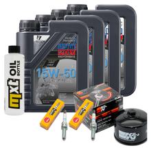 Inspektionspaket 4L 15W-50 + Ölfilter + 2x Zündkerze für BMW C Sport 600 ccm