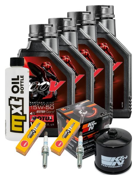 Paquete de inspección 4L 15W-50 + filtro de aceite + 2 bujías para BMW C GT 650 ccm