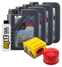 Paquete de inspección 4L 15W-50 + filtro de aceite + 2 bujías para BMW C GT 650 ccm