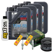 Paquete de inspección 4L 15W-50 + filtro de aceite + 2 bujías para BMW C GT 650 ccm