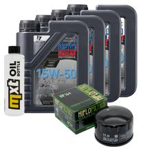 Paquete de inspección 4L 15W-50 + filtro de aceite + 2 bujías para BMW C GT 650 ccm