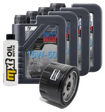 Paquete de inspección 4L 15W-50 + filtro de aceite + 2 bujías para BMW C GT 650 ccm