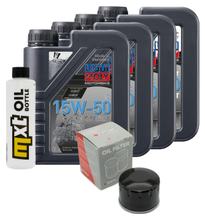 Paquete de inspección 4L 15W-50 + filtro de aceite + 2 bujías para BMW C GT 650 ccm